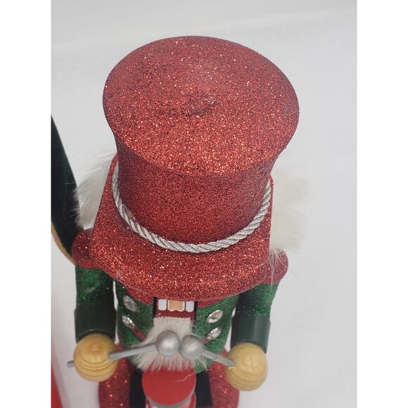 Nutcracker Set of 3 King With Cape, Drummer, Jeweled and Bedazzled Nutcrackers - Picture 11 of 15